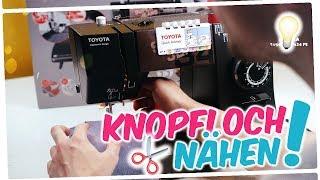 KNOPFLOCH NÄHEN mit der Nähmaschine ️