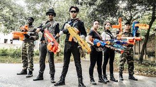 LTT Game Nerf War : Gold & Diamond Battle Female Warriors SEAL X Nerf Guns Fight Crime Mr Zero