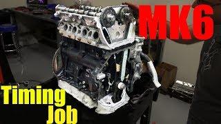 2.0t TSI VW | Cylinder Head Install and Timing Up the Engine