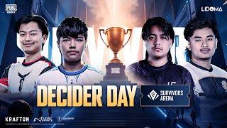 PUBG MOBILE Survivors Arena | GrandFinals Decider day ft. #horaa #drs #t2k #falcons #haina #cmf #ast