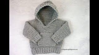 Crochet Patterns For Beginners Devon Baby Hoodie BorderTechnique