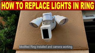 How to Fix Ring Floodlight Cam By Replacing LED Lights. Quick Repair of Ring Flood light camera.