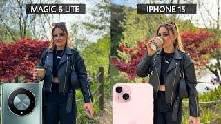 Honor Magic 6 Lite 5G Vs iPhone 15 Camera Test Comparison