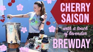 Cherry & Lavendar Saison Brewday & Recipe (aka the beer you can't screw up)