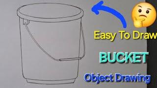 How To Draw Bucket | Object Drawing For Grade Exam| Easy To Draw Bucket |Tutorial|Vaibhavshaliart.