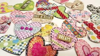 EASY HEART EMBELLISHMENTS USING SCRAPS & STASH | VALENTINE'S DAY CRAFTS