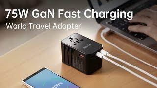 Your Travel Companion: Epicka GaN 75W fast charge universal travel adapter