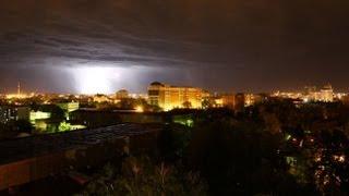 Ночь с грозой в г. Орле / Storm Orel City / HDR Timelapse