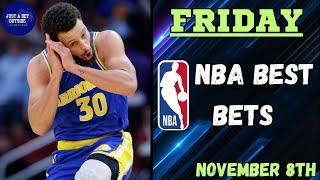 NBA Best Bets, Picks, & Predictions for Today, November 8th!