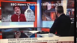 Anne Diamond comments on the Royal Charter - on BBC Newschannel