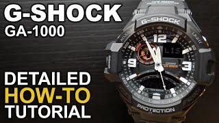 Gshock GA-1000 - Detailed How-to Tutorial on module 5302