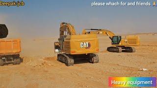 loading trucks with excavator || loading dump trucks with excavator || #cat #349 #excavator