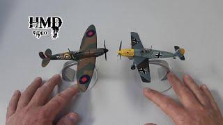 Battle of Britain, RAF Spitfire vs Messerschmitt Bf-109  World War 2, 1/72nd Scale Diecast by Corgi