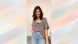 Simple to make stylish to wear crochet top - Tutorial is on the channel