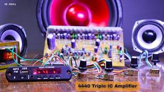 4440 Triple IC Amplifier | Bluetooth Amplifier