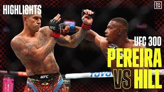 Alex Pereira vs Jamahal Hill | UFC 300 | DAZN Highlights