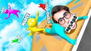 BUTTO GIÙ I MIEI AMICI DAL GRATTACIELO! - Gang Beasts