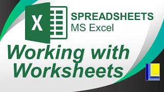 MS Excel | Working with Worksheets