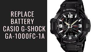 Casio G-Shock GA-1000FC-1ADR Replace Battery (Ganti Baterai)