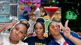 VLOG | Chicago Family Reunion, London House, Giordano's Pizza, Gender Reveal, Grand Opening + More .