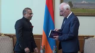 Ambassador KD Dewal called on H.E. Vahagn Khachaturyan, Hon’ble President of the Republic of Armenia