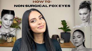 NON SURGICAL FOX EYE MAKE UP TUTORIAL | Yasmine Hahn