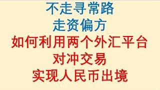 走资偏方 / 如何利用两个外汇平台 / 对冲交易 / 实现人民币出境 / 不走寻常路！Forex Trading