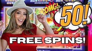 OMG!  50 FREE SPINS Lead to Insane Jackpot WIN! — A Must See  