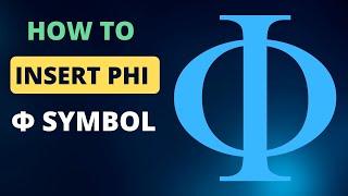 How to insert phi Φ symbol in MS Word