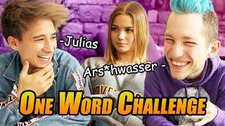 One Word Challenge - Rezo x Ju gegen Julia (schwach), es wird hart Freunde