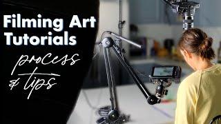 How I produce YouTube art tutorials... equipment, filming, and editing process and tips!