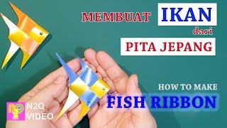 Cara Membuat Ikan dari Pita Jepang | FISH RIBBON TUTORIAL