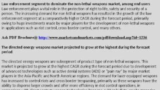Non Lethal Weapons Market by Product & Trends - 2020 | MarketsandMarkets