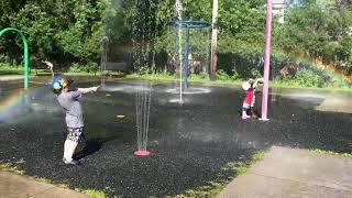 More spray park fun