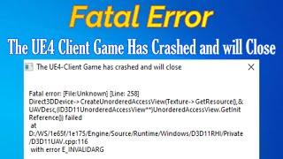 How to Fix Wuthering Waves Fatal Error The UE4 Client Game Has Crashed and will Close