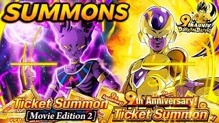 TANTOOS LR'S!!!!! TICKETS SUMMONS 9 Aniversário Countdown + Redzone | Dokkan Battle 9th Anniversary