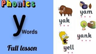 y words | Jolly phonics y sound Blending words | sound of y.