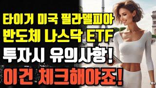 TIGER 미국 필라델피아 반도체 나스닥 ETF 투자시 유의사항! 이건 체크해야죠!