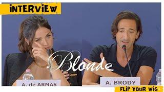 ADRIEN BRODY MAKES ANA de ARMAS CRY! BLONDE, VENICE FILM FESTIVAL!