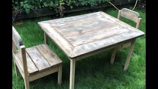 DIY. Pallet Wood Upcycling An Old Ikea Table. Australian Guy Living In Germany