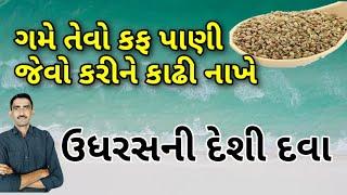 ઉધરસની દેશી દવા || ગમે તેવો કફ થયો હોય પાણી જેવો કરીને કાઢી નાખે #cough