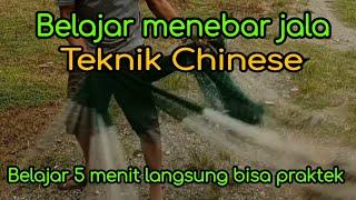 Cara menebar jala ikan menggunakan teknik chinese