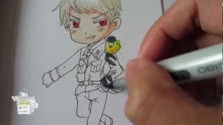 How to draw Chibi Prussia from Hetalia プロイセン