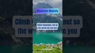 Mountain Majesty: See the World from New Heights! ️ #travel #travelinspiration #motivation