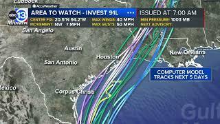 Potential storm has 90% development odds in the Gulf