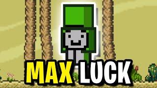 Terraria but I have MAX LUCK...