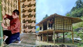 The girl completed the construction of the bamboo house - built a bamboo house | Bàn Thị Ta