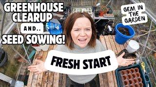 Greenhouse Transformation: Spring Cleaning & Seed Sowing 