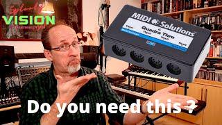 MIDI Out vs. MIDI Thru & how this little box can help you / MIDI Solutions Quadra Thru