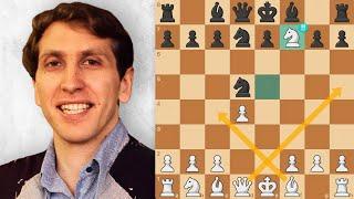 Bobby Fischer SACRIFICES Knight on Move 6 | 19-Move Win